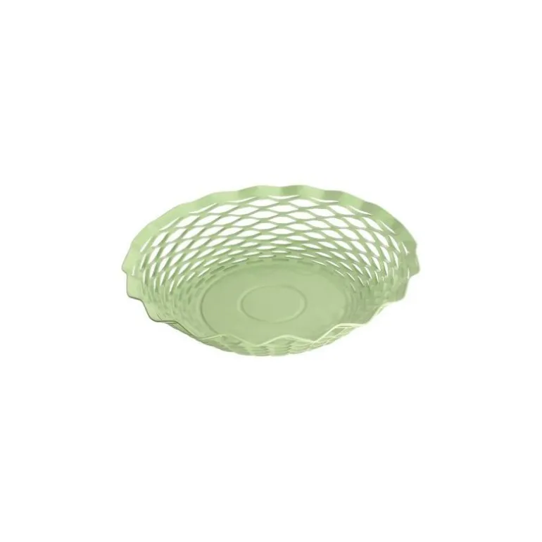 Corbeille à pain Vintage ronde vert pastel