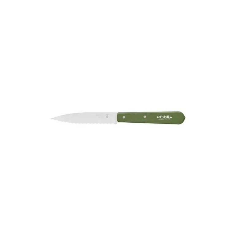 Couteau cranté n°113 kaki paysage