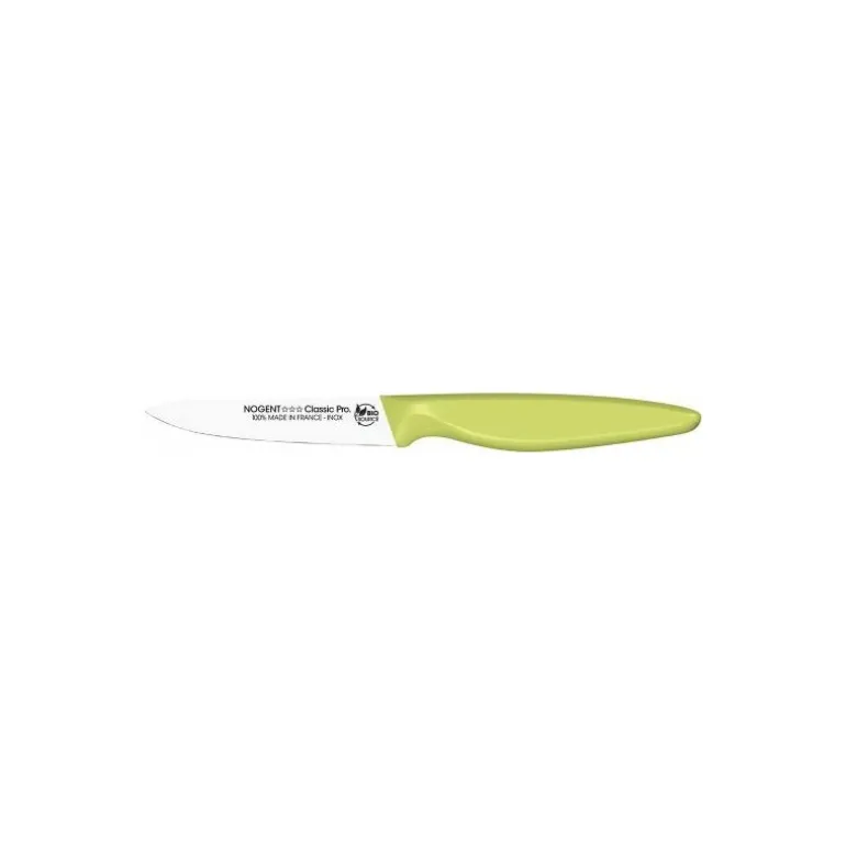 Couteau d'office bio sourcé vert anis 9 cm
