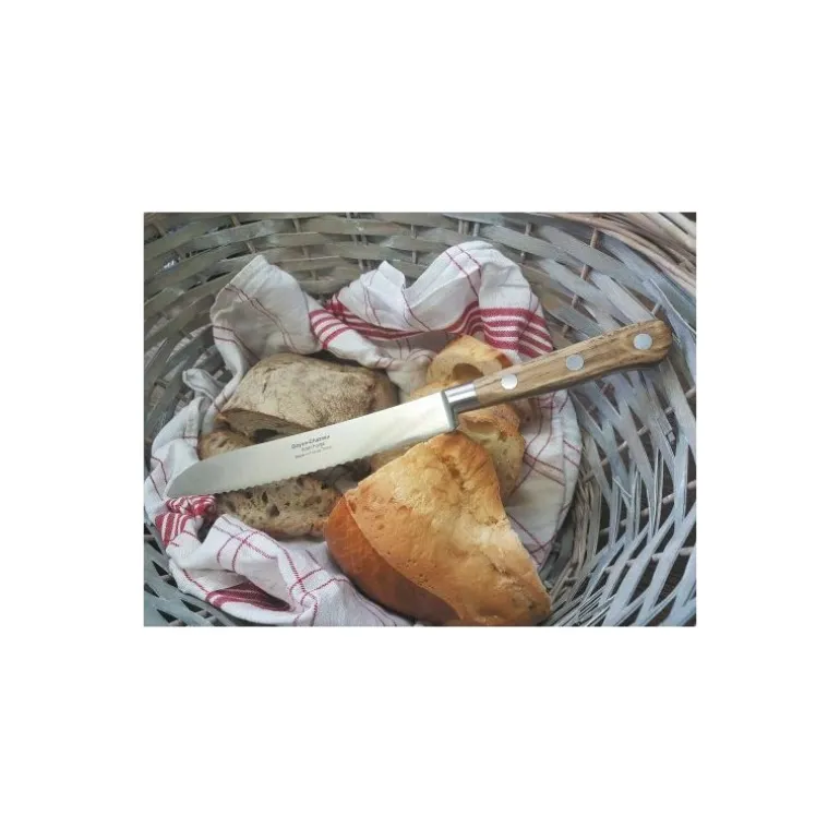 Couteau à pain Tradi'chef bois de chêne 23 cm