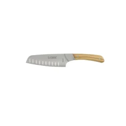Couteau Santoku alvéolé Légende bois d'olivier 13 cm