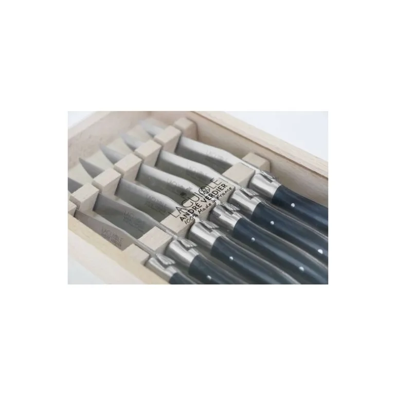 Couteau à steak Laguiole Essentiel mitre mate - coffret de 6
