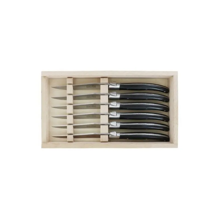 Couteau à steak Laguiole Essentiel mitre mate - coffret de 6
