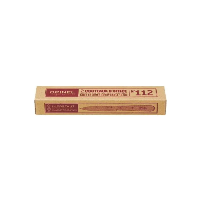 Couteaux d'office Opinel n°112 hêtre - boite de 2