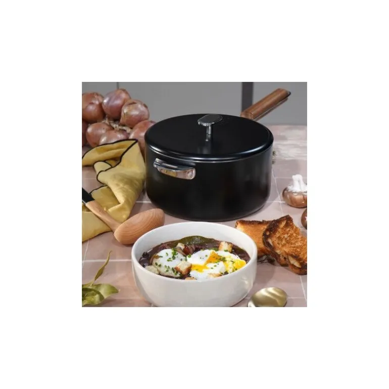 Couvercle inox La Merveilleuse noir graphite Ø 20 cm
