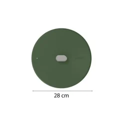 Couvercle inox La Merveilleuse vert fougère Ø 28 cm