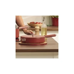 Couvercle inox La Merveilleuse rouge passion Ø 24 cm