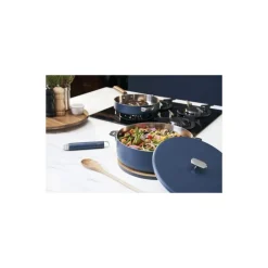 Couvercle inox La Merveilleuse bleu myrtille Ø 20 cm