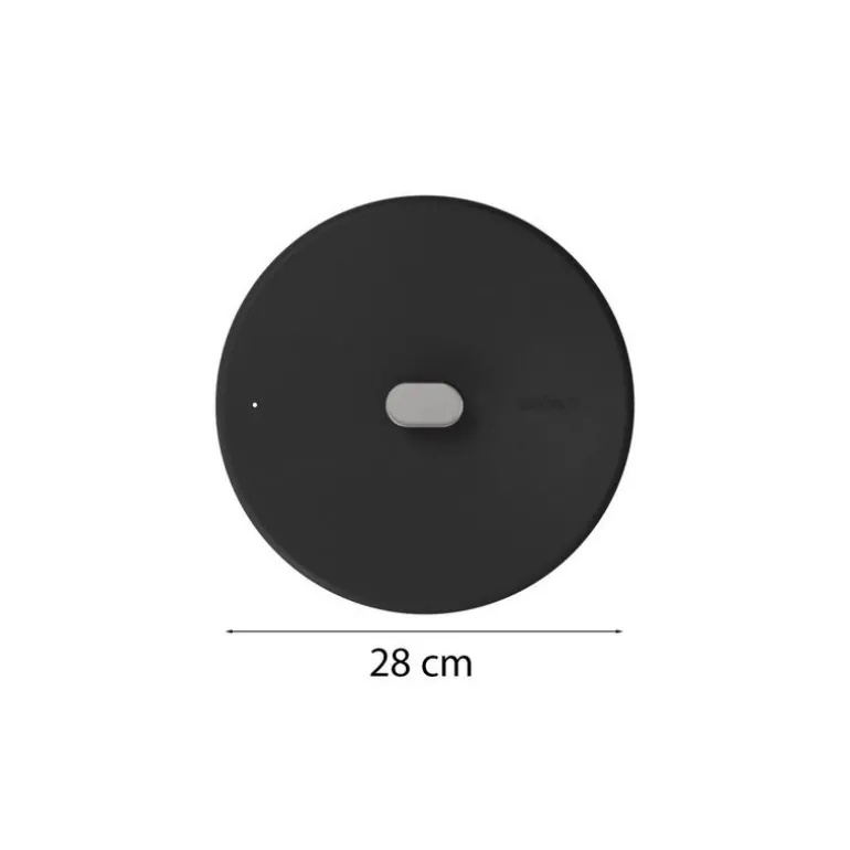 Couvercle inox La Merveilleuse noir graphite Ø 28 cm