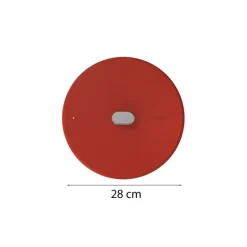 Couvercle inox La Merveilleuse rouge passion Ø 28 cm