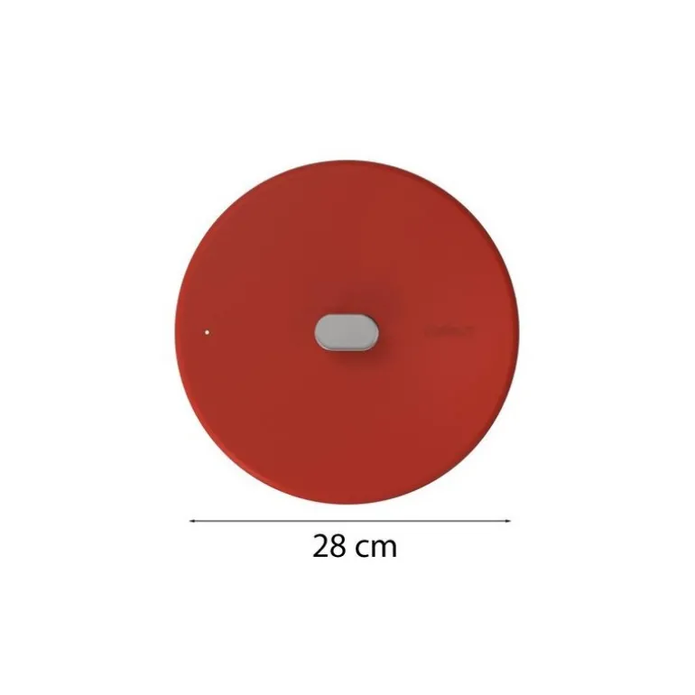 Couvercle inox La Merveilleuse rouge passion Ø 28 cm