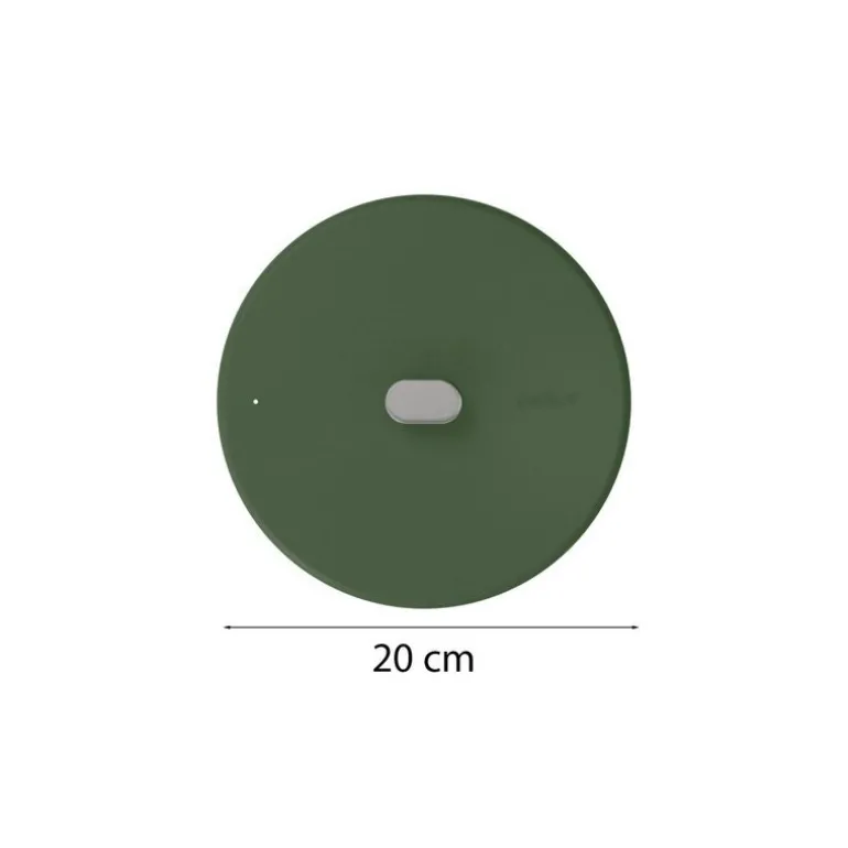 Couvercle inox La Merveilleuse vert fougère Ø 20 cm