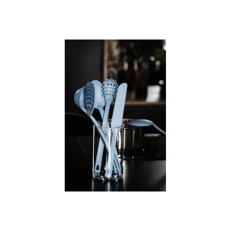 Cuillère de service en polyamide bleu pastel