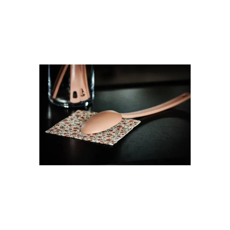 Cuillère de service en polyamide vieux rose