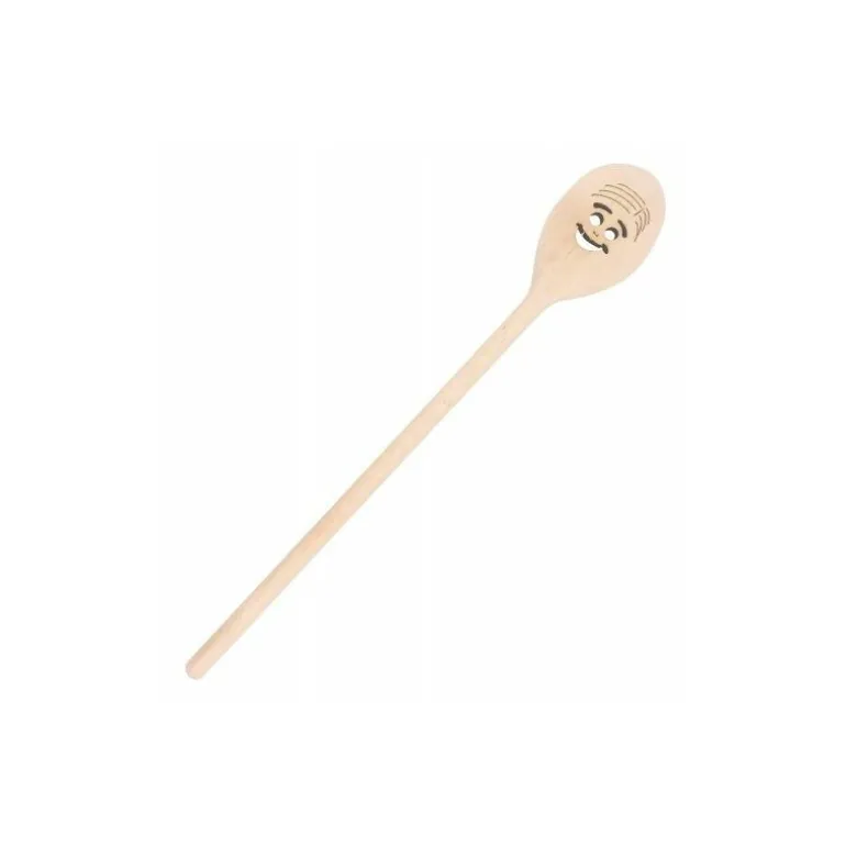 Cuillère sourire ovale bois 30 cm