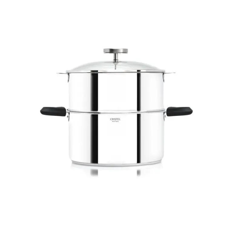 Cuiseur vapeur biome anse mutine 2 noir ø 24 cm