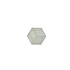 Dessous de plat Hexagone silicone romarin 16 x 14 cm