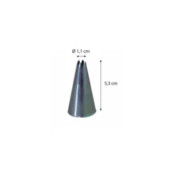Douille cannelée D6 6 dents inox