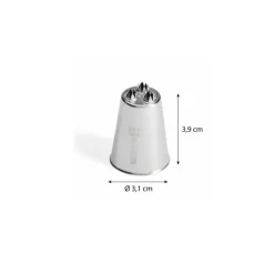Douille à nid 3 trous inox ø 3cm