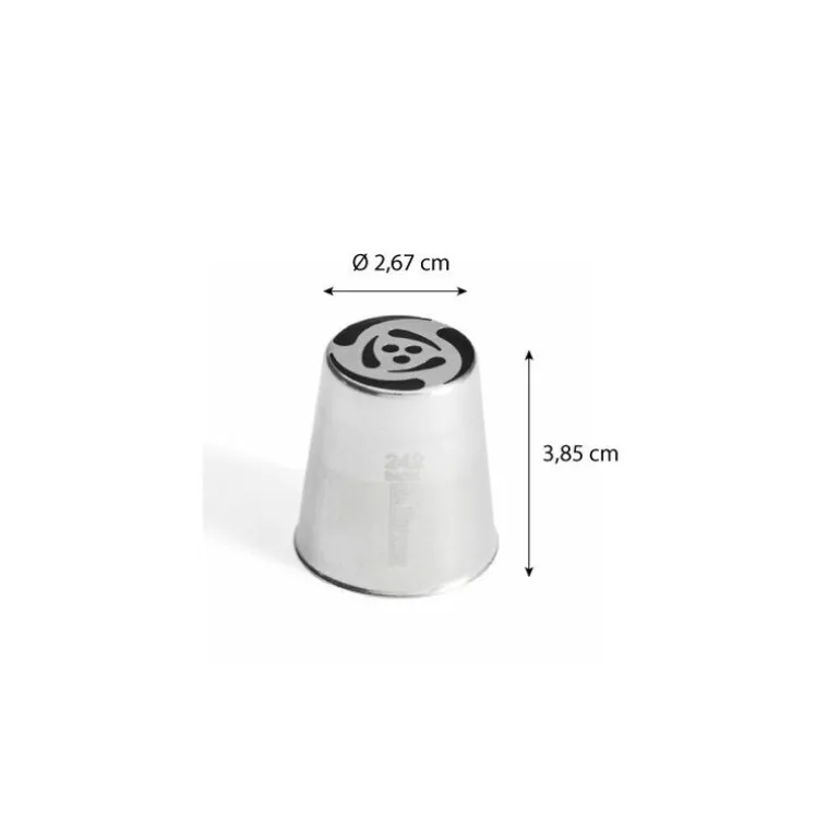 Douille russe à fleur 242 inox ø 2,6 cm
