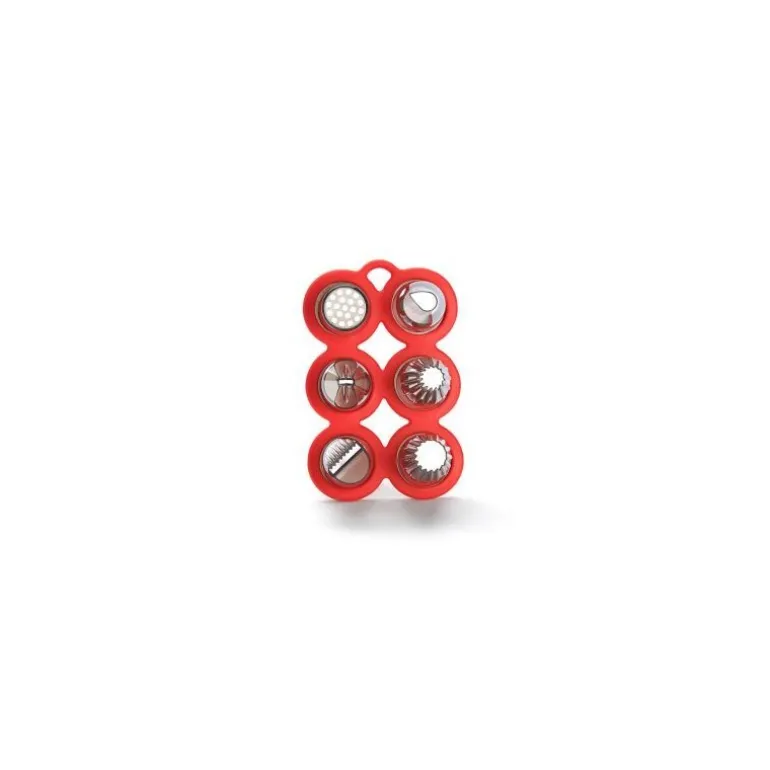 Douilles Creatif tritan et support pour tube piston - lot de 6
