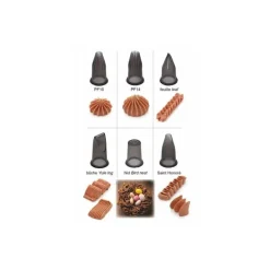 Douilles Creatif tritan et support pour tube piston - lot de 6