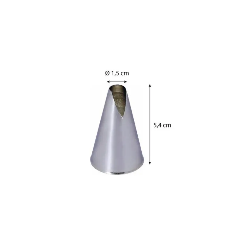 Douille St-Honoré inox ø 1,5 cm