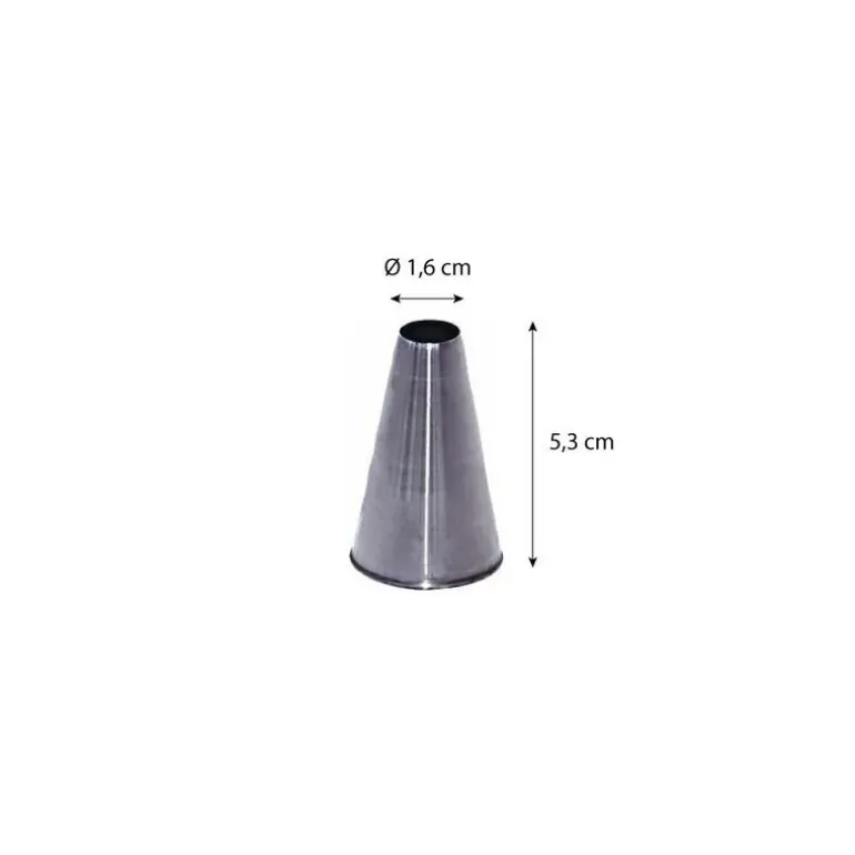Douille unie inox ø 1,6 cm
