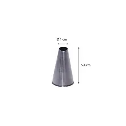 Douille unie inox ø 1 cm