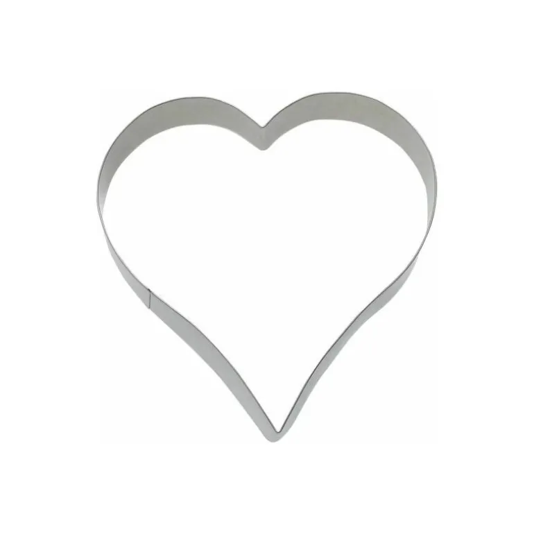 Emporte pièce inox cœur 12 cm