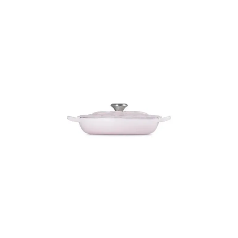 Faitout fonte émaillée pétales shell pink ø 26 cm