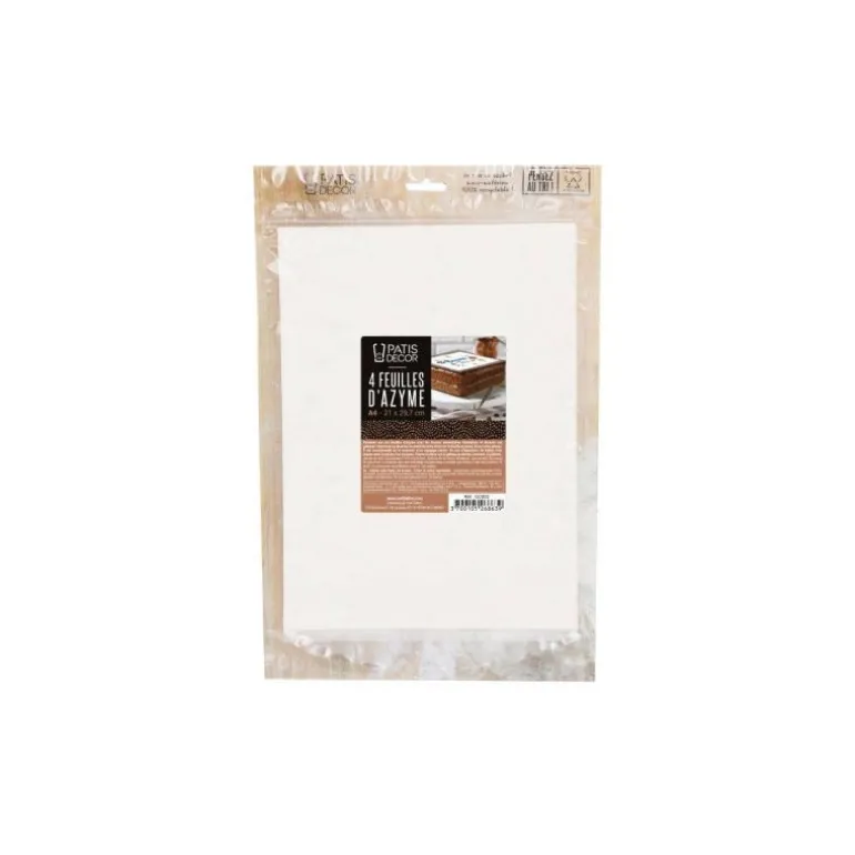 Feuille azyme A4 - lot de 4