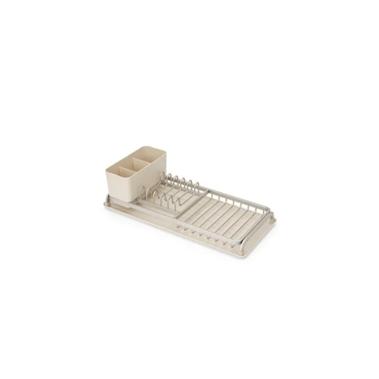 Égouttoir à vaisselle compact beige 46,3 x 20 x 12,5 cm