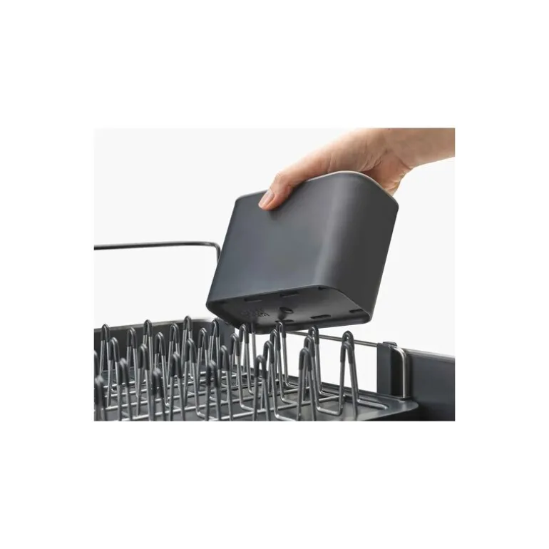 Égouttoir à vaisselle extensible inox gris
