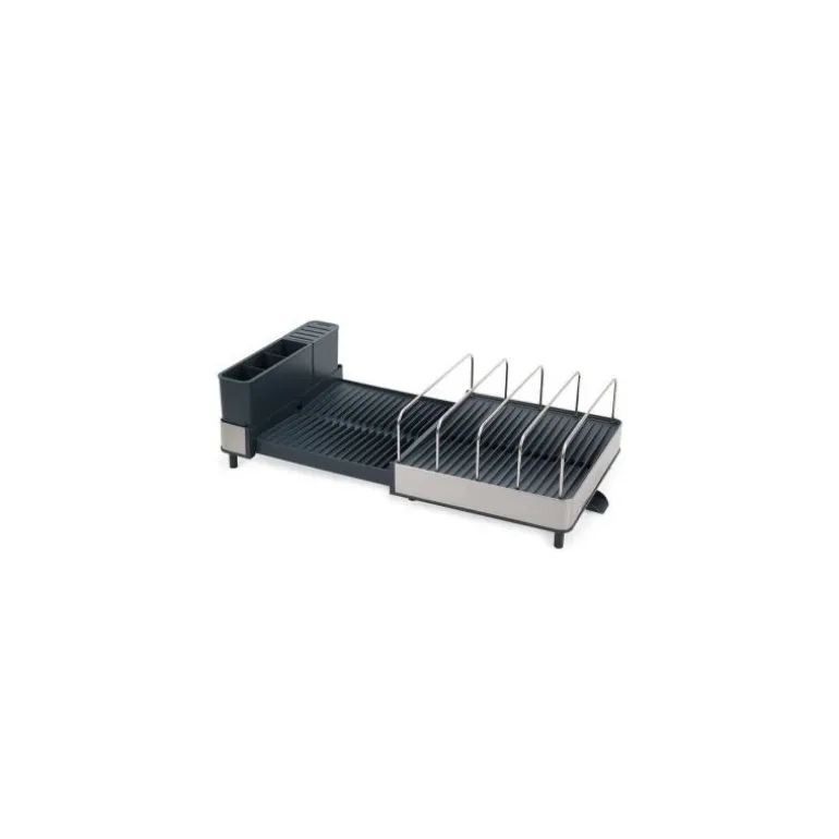 Égouttoir vaisselle extensible XXL inox gris