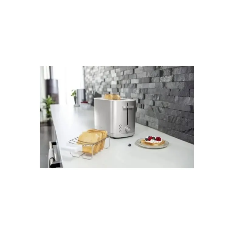 Grille pain toaster 2 tranches argent