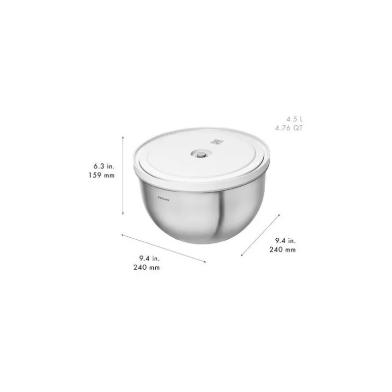 Lot de bols en inox Fresh & Save avec couvercle 12 - 18 - 24 cm