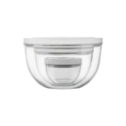 Lot de bols en verre Fresh & Save avec couvercle 12 - 18 - 24 cm