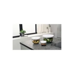 Lot de bols en verre Fresh & Save avec couvercle 12 - 18 - 24 cm