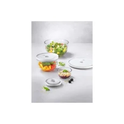 Lot de bols en verre Fresh & Save avec couvercle 12 - 18 - 24 cm
