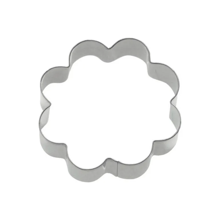 Lot de 3 emporte-pièces inox rosace de 4, 5 et 6 cm
