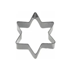 Lot de 3 emporte-pièces inox étoile de 4, 5 et 6 cm