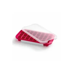 Maxi-bac à glaçons silicone rouge 32 empreintes