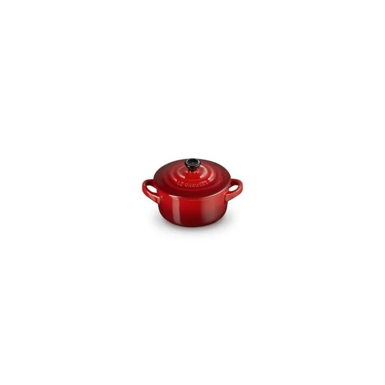 Mini cocotte en céramique ronde cerise ø 10cm