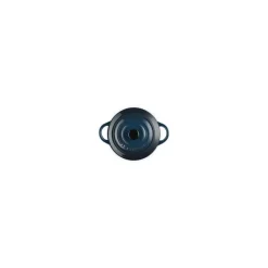 Mini cocotte ronde céramique bleu nuit ø 10 cm