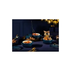 Mini cocotte ronde céramique bleu nuit ø 10 cm