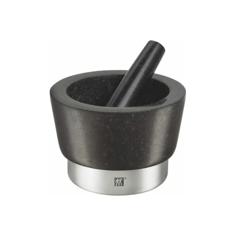 Mortier avec pilon granit massif ø 16 cm