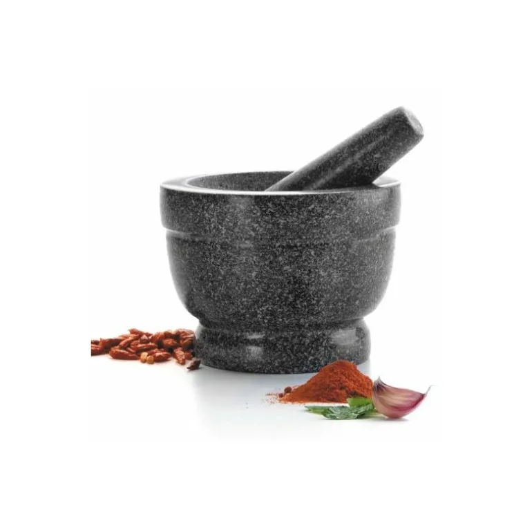 Mortier et pilon granit 12 cm