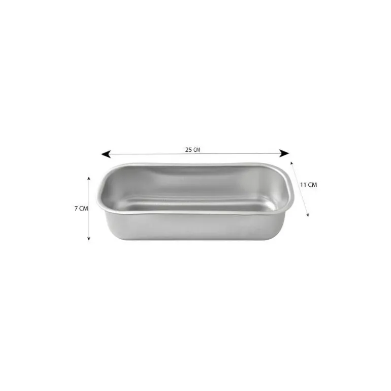 Moule à cake inox nid d'abeille 25 x 11 x 7 cm