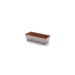 Moule à cake perforé fond amovible inox 26 x 10,3 x 7,2 cm